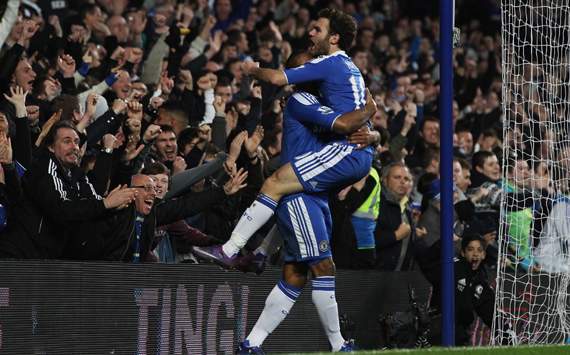 FA Cup - Chelsea v Portsmouth, Juan Mata and Florent Malouda   