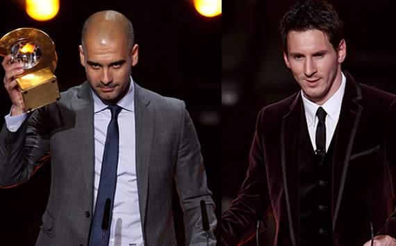 FIFA Ballon d'Or Gala 2011: Guardiola, Messi mix