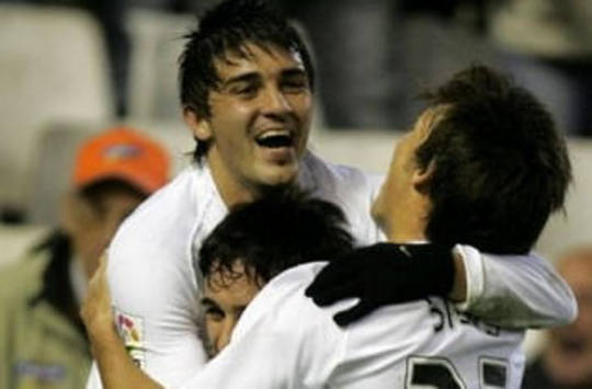 Vicente - Villa - Silva - Valencia-Mallorca (AFP)