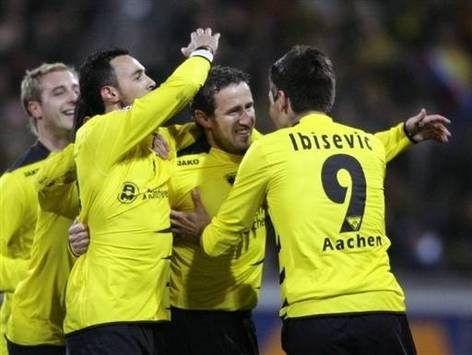 DFB-Pokal: Alemannia Aachen bejubelt die Sensation (AFP)