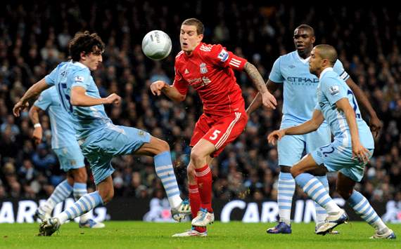 Carling Cup : Stefan Savic - Daniel Agger, Manchester City v Liverpool