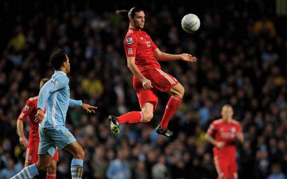 Carling Cup,Andy Carroll,Manchester City v Liverpool