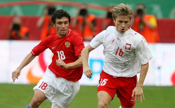 Russland - Polen, Yury Zhirkov & Jakub Blaszkzynowski
