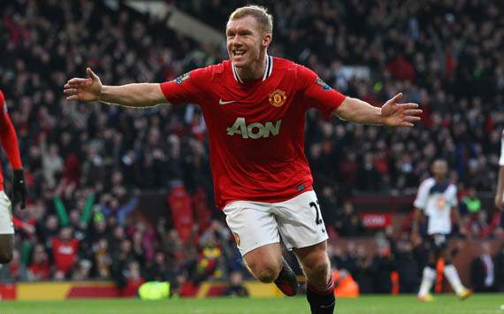 EPL - Manchester United vs Bolton Wanderers,Paul Scholes  