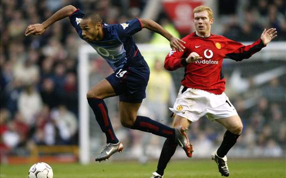 Thierry Henry and Paul Scholes