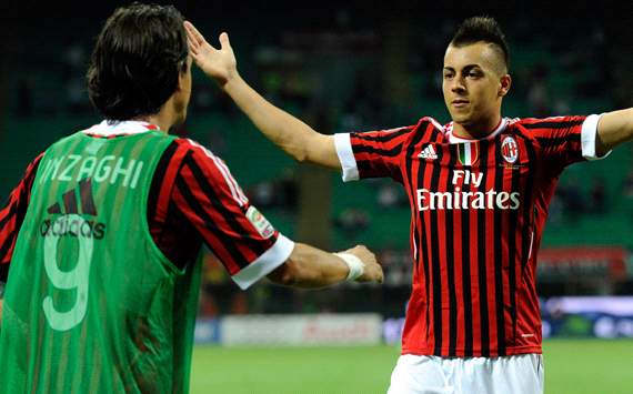 Inzaghi & El Shaarawy - Milan (Getty Images)