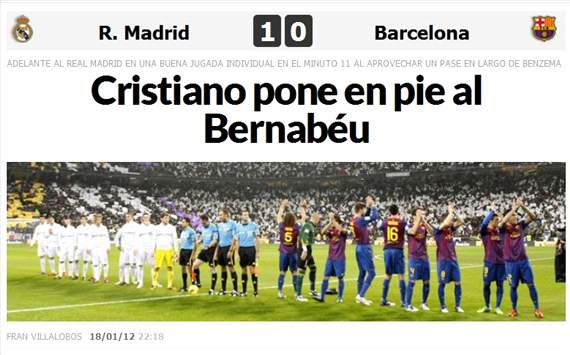 Clasico : Real Madrid - Barcelona (Copa Del Rey)