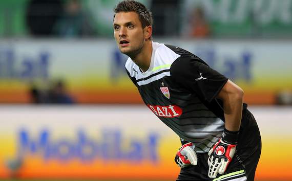 Den Ball im Visier: VfB-Keeper Sven Ulreich