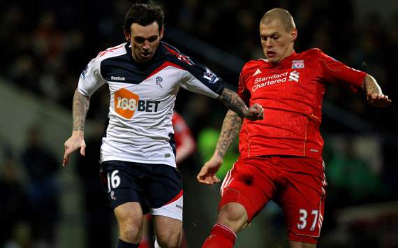 EPL: Mark Davies -Martin Skrtel, Bolton Wanderers v Liverpool