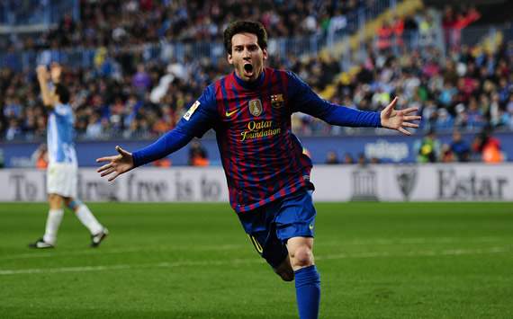 Liga BBVA: Málaga-Barcelona: Lionel Messi