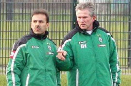 Jupp Heynckes und sein neuer Co-Trainer bei Borussia Mönchengladbach,  Jos Luhukay