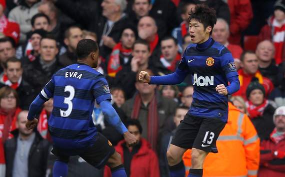 FA - Cup , Liverpool vs Manchester United,Ji-Sung Park & Patrice Evra