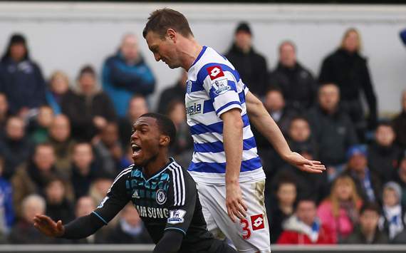 FA Cup - Queens Park Rangers v Chelsea, Daniel Sturridge and Clint Hill