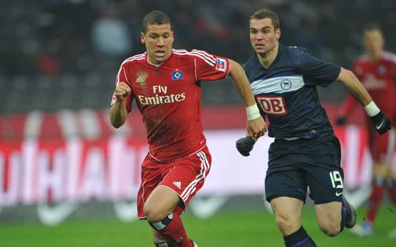 Hertha BSC Berlin - Hamburger SV, Jeffrey Bruma & Pierre-Michel Lasogga