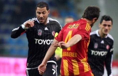 Spor Toto Süper Lig: Quaresma (Beşiktaş) - İlhan Eker (Kayserispor)