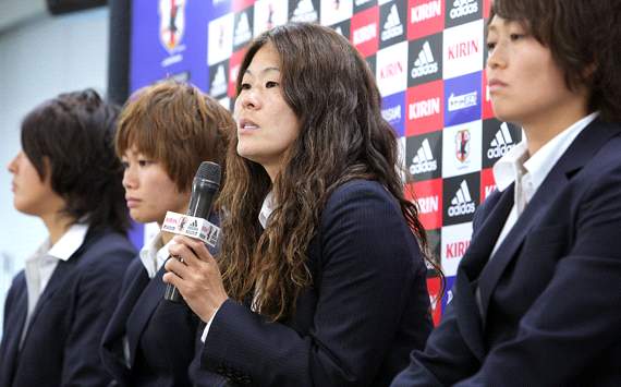 Nadeshiko Japan - Homare Sawa press conference