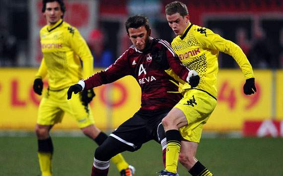 1. FC Nürnberg v Borussia Dortmund - Bundesliga, Tomas Pekhart; Sven Bender