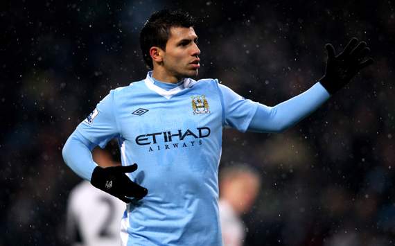 EPL - Manchester City vs Fulham, Sergio Aguero