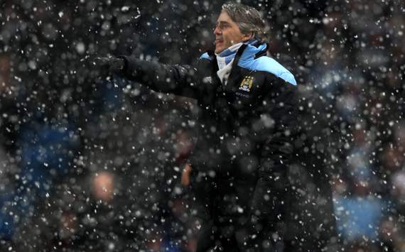 EPL, Roberto Mancini, Manchester City v Fulham