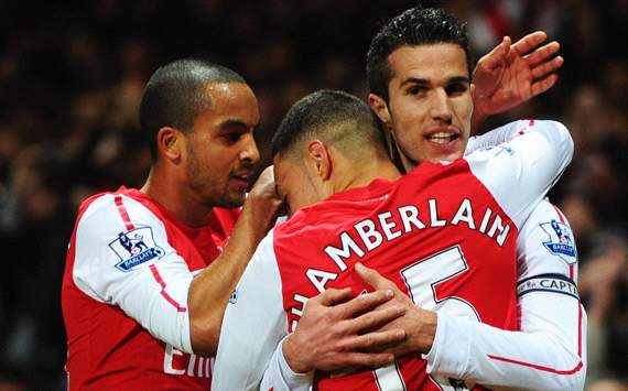 Theo Walcott, Robin van Persie, Alex Oxlade-Chamberlain, Arsenal