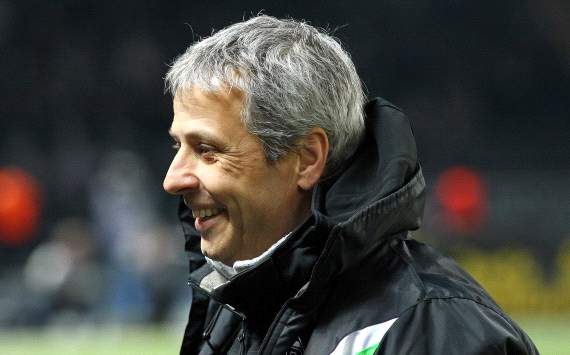 Borussia Mönchengladbachs Trainer Lucien Favre