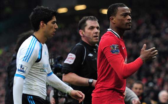 Luis suarez Vs Evra , Liverpool & Manchester united