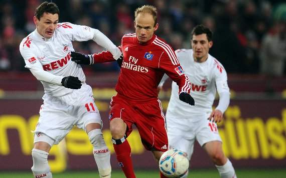 Cologne - Hamburg, Milivoje Novakovic and David Jarolim