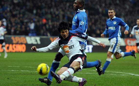 Bolton v Wigan - Ryo Miyaichi and Ememerson Boyce