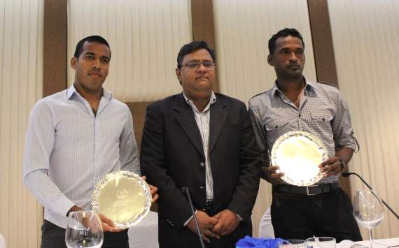 Mahesh Gawli and Climax Lawrence felicitated