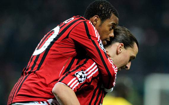 Robinho & Ibrahimovic - Milan (Getty Images)