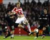 UEFA Europa League - Stoke City FC v Valencia CF, Angel Dealbert Ibanez and Peter Crouch