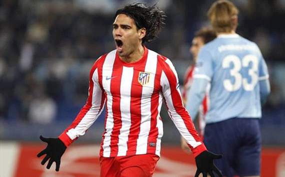 UEFA Europa League - Falcao festeja ante Lazio