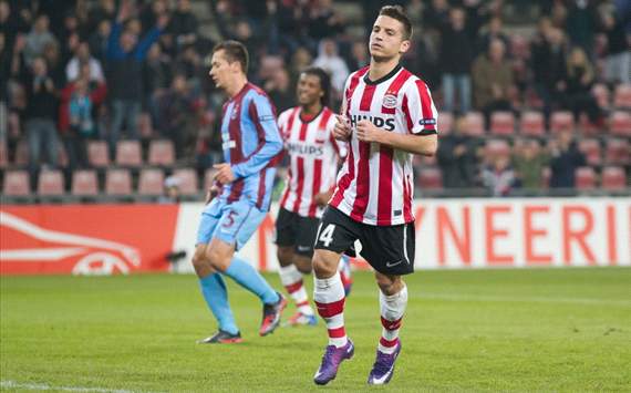 Dries Mertens zet PSV op voorsprong (PSV - Trabzonspor)