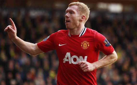 EPL - Norwich City vs Manchester United, Paul Scholes 