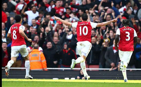 EPL: Robin van Persie, Arsenal v Tottenham