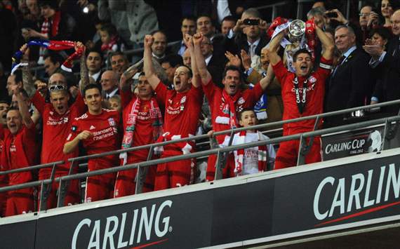 carling cup 2012, liverpool , Gerrard