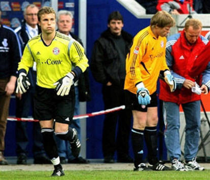 Kahn & Rensing of Bayern (AFP)