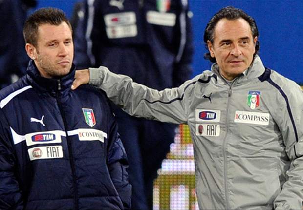 Prandelli: If Cassano is ready for AC Milan then he is ready for Italy
