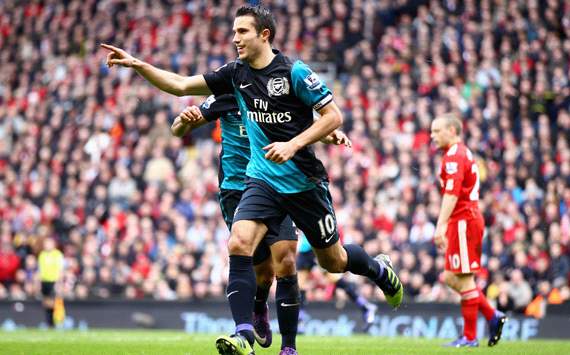 EPL: Robin van Persie, Liverpool v Arsenal