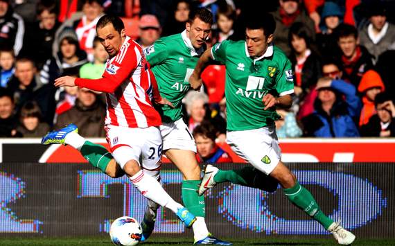 EPL: Matthew Etherington - Anthony Pilkington -  Russell Martin, Stoke City v Norwich City