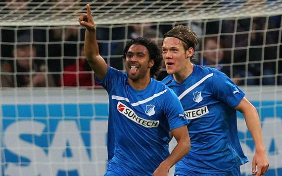 Marvin Compper und Sven Schipplock von 1899 Hoffenheim