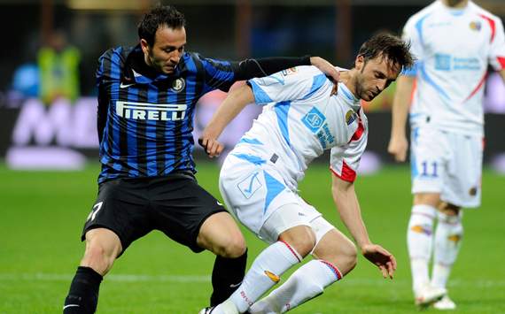 Pazzini-Legrottaglie - Inter-Catania - Serie A (Getty Images)