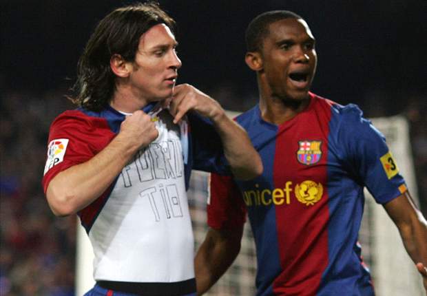 Eto'o: Messi is a god