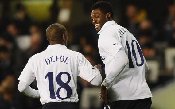 FA Cup, Jermain Defoe; Emmanuel Adebayor, Tottenham Hotspur Vs Stevenage