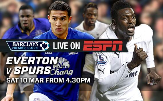 Watch Everton take on Spurs on ESPN