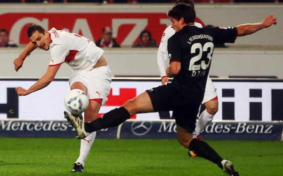 Bundesliga: VfB Stuttgart - 1. FC Kaiserslautern, Zdravko Kuzmanovic - Florian Dick