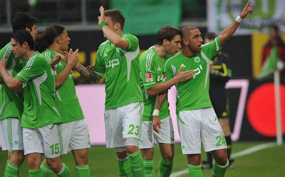 Bundesliga: VfL Wolfsburg - Bayer Leverkusen, Patrick Helmes & Ashkan Dejagah