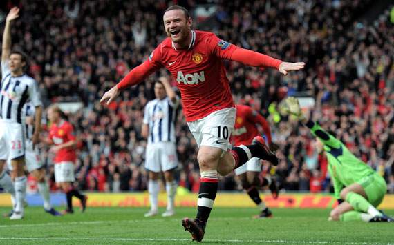 EPL - Manchester United vs West Bromwich Albion,Wayne Rooney 