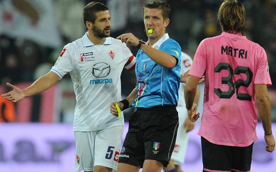 Gamberini, Orsato, Matri - Juventus-Fiorentina - Serie A
