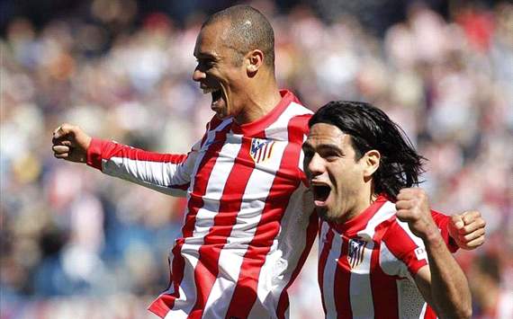 Joao Miranda, Radamel Falcao - Atletico Madrid